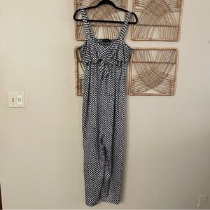 Hatch Maternity Jumpsuit Silky Floral‎ Tie Bust Wide Leg Pockets One Size B10